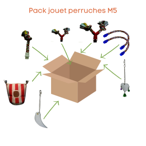 Pack jouet perruche/grande perruche/petit perroquet M5